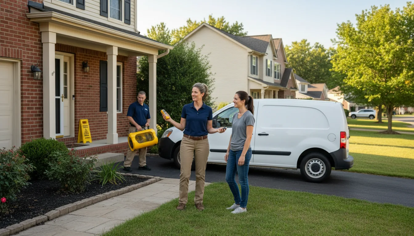 Residential water damage restoration in Virginia
